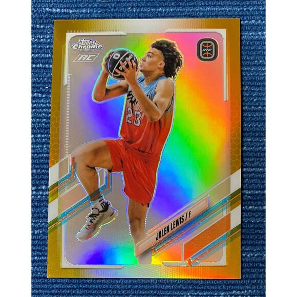 Jalen Lewis 2021-22 Topps Chrome Overtime Elite OTE Gold Variation RC 31/50 144U - Picture 1 of 1